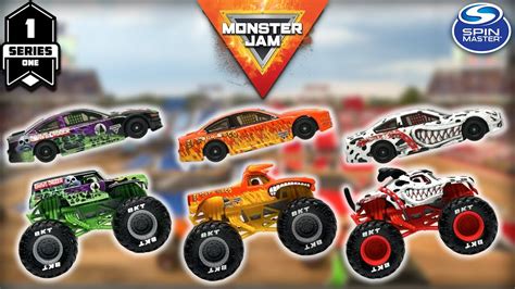 SPIN MASTER MONSTER JAM RACE CAR DUO PACKS SERIES 1 YouTube