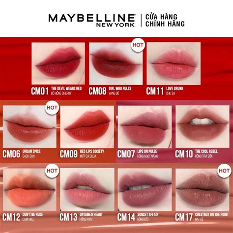 Cập Nhật Bảng Màu Son Maybelline Mới Nhất đầy đủ Nhất 2023 Beaudyvn