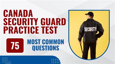 Canada Security Guard Practice Test Questions And Answers 75 Most