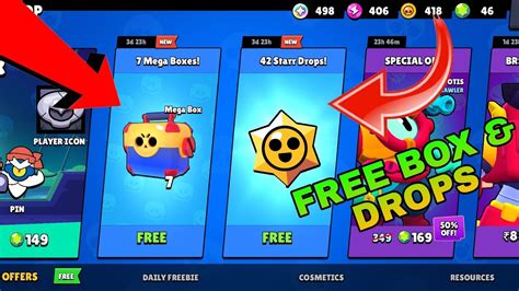 I Opened 7 Mega Box And 42 Star Drops For Free BRAWL STARS