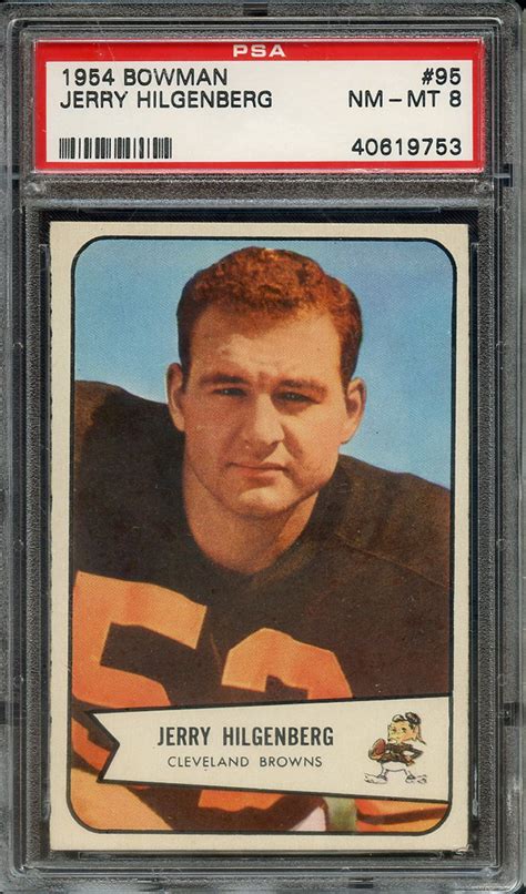 Lot Detail 1954 BOWMAN 95 JERRY HILGENBERG PSA NM MT 8