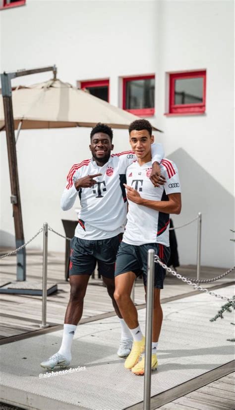 Alphonso Davies X Jamal Musiala Bayern Munich Soccer Guys Jamal