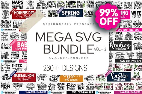 The Mega SVG Bundle Vol 12 Graphic By Buysvgbundles Creative Fabrica