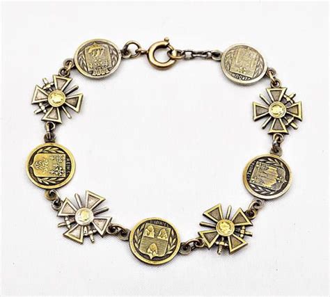 France Souvenir Bracelet Coat Of Arms St Mihiel American Etsy Coat