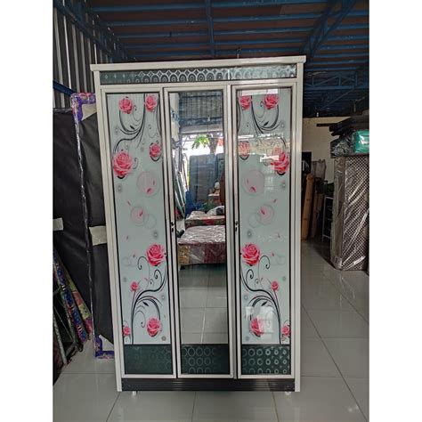 Jual Lemari 3 Pintu Rangka Besar Motif Printing Shopee Indonesia