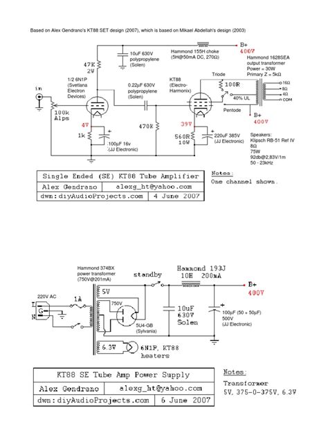 Valve Amp Schematic Pdf Electrical Equipment Analog Circuits