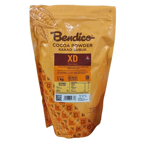 Jual COKLAT BUBUK BENDICO XD Xtra Dark 1 Kg Pure Cocoa Powder