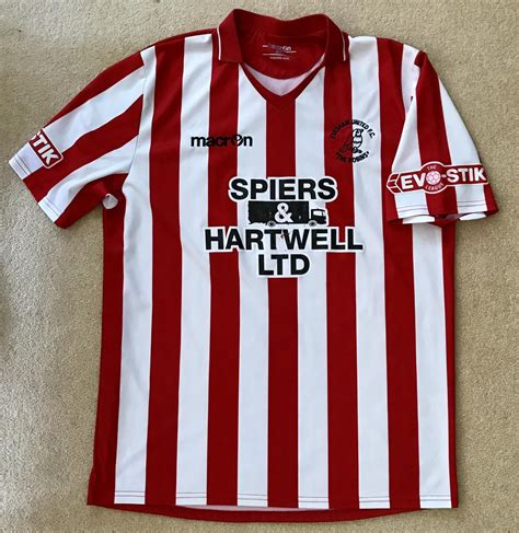 Evesham United Home Baju Bolasepak Unknown Year Sponsored By Spiers