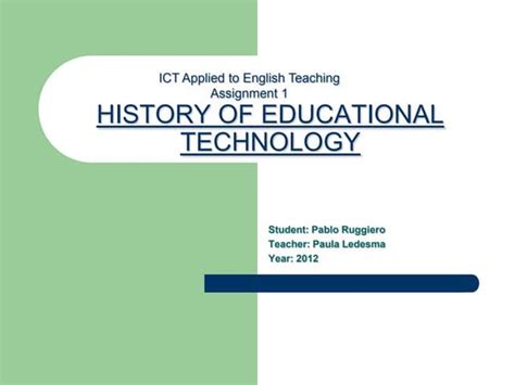 Educational Technology Ppt