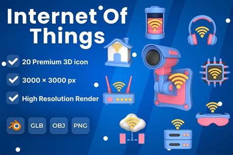 Premium Iot Smart Home 3D Illustration pack from Science & Technology 3D Illustrations