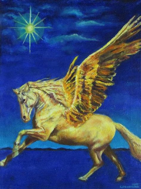 Pegasus Painting by Nikola Golubovski | Painting, Art, Saatchi art