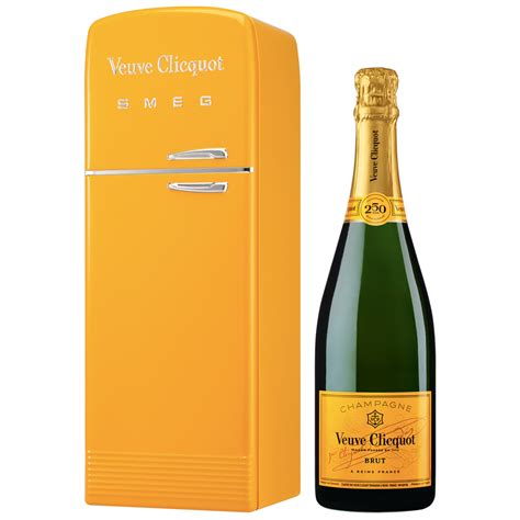 Champagne Brut Yellow Label Fridge By Smeg Veuve Clicquot