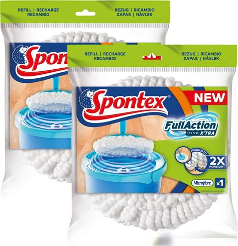 Spontex Panni Di Ricambio In Microfibre Per Full Action System Xtra