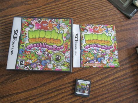 Moshi Monsters Moshling Zoo Nintendo Ds 2008 Complete Tested With