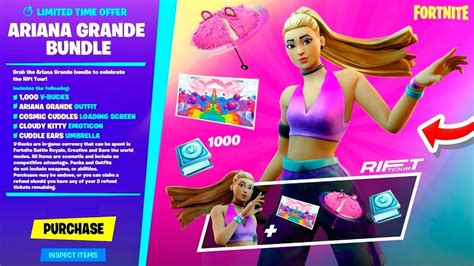 Ariana Grande Llega A Fortnite 😱🔥 Como Conseguir La Skin De Ariana