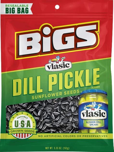 Amazon Bigs Vlasic Dill Pickle Sunflower Seed Per Pack