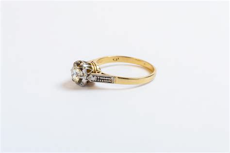 Anillo Oro 18 K Brillante Y Diamantes Zorrilla