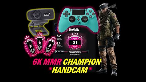 Handcam K Mmr Controller Champion Highlights Rainbow Six Siege