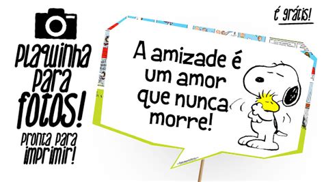 Plaquinhas Divertidas Snoopy Para Imprimir