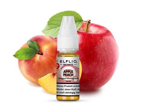 Elfbar Elfliq Apple Peach Apfel Pfirsich Liquid 20 Mg Ml 1