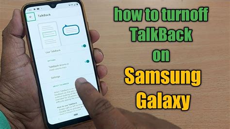 How To Disable Turn Off Talkback On Any Samsung Galaxy Youtube