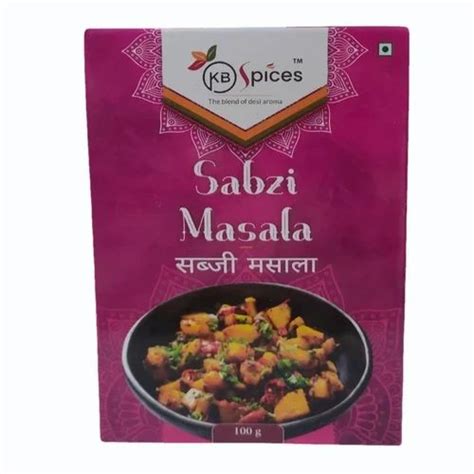 Sabzi Masala Powder Packaging Size Gm At Rs Box In