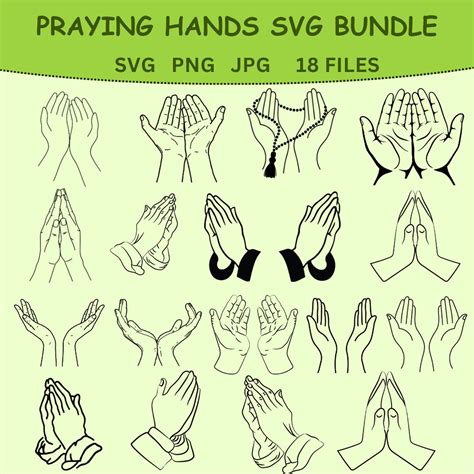 Praying Hands Svg File Prayers Svg Praying Hand Clipart Pray On It