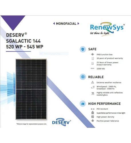 Renewsys W High Efficiency Mono Perc Solar Modules V At Best