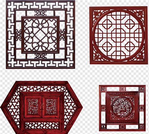 Window Motif Papercutting Classical Carved Windows Chinese Style