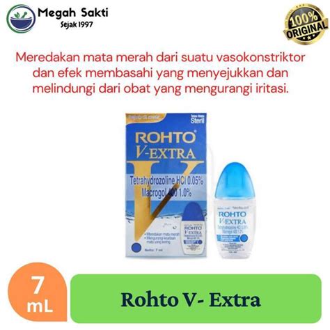 Promo Obat Tetes Mata Merah Dan Iritasi Rohto V Extra 7 Ml Diskon 5 Di