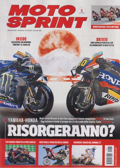 Motosprint N 15 9 15 Aprile 2024 Settimanale Italiano EDICOLA SHOP