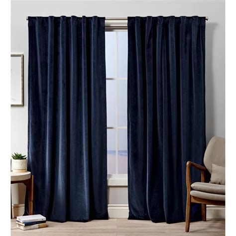 Exclusive Home Curtains Velvet Heavyweight Hidden Tab Top Curtain Panel ...