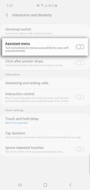 Setting Up Assistant Menu On My Samsung Phone Samsung Australia