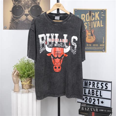 Chicago Bulls Acid Wash Bangkok Oversized Shirt Unisex Shopee Philippines