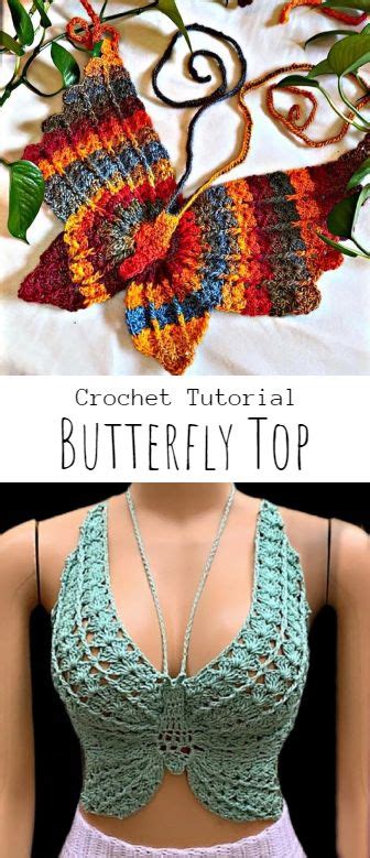 Crochet Butterfly Top