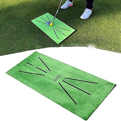 Tapis d entraînement golf pour balançoire jeu d aide pratique frappe