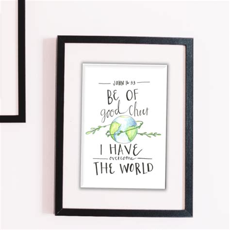 I Have Overcome The World Wall Art Printable The Elevated Journey