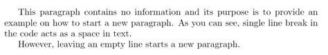 Line Breaks And Blank Spaces Overleaf Online Latex Editor