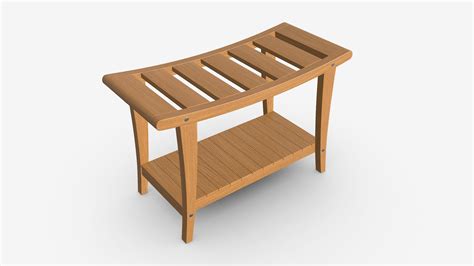 Bathroom Bench with Shelf - Buy Royalty Free 3D model by HQ3DMOD ...