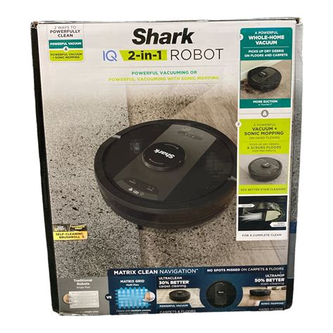 Shark IQ Matrix 2in1 Robot Vacuum Mop Home Mapping Dual Edge Side