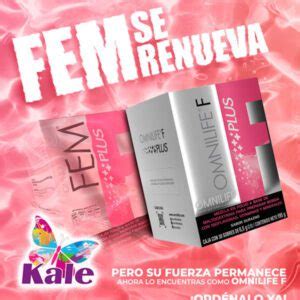 Fem Plus Omnilife Caja Sobres Kale Salud Y Belleza