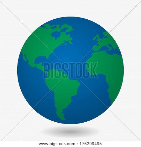 Earth Globes Isolated Vector Photo Free Trial Bigstock