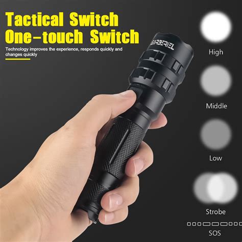 Super Bright Xhp90 Xhp50 LED Tactical Flashlight Rechargeable Powerful