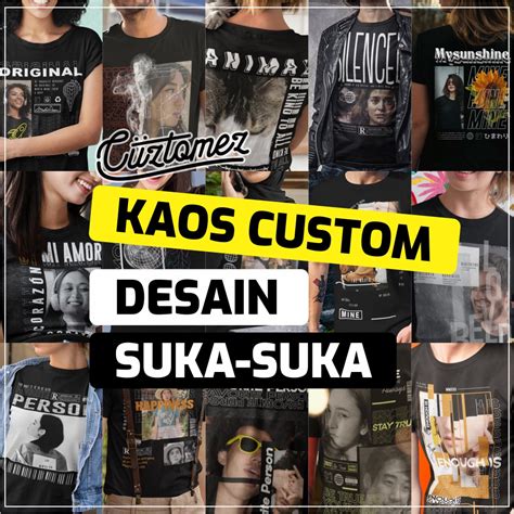 Jual Cuztomez Kaos Custom Foto Streetwear Bucin Aesthetic Yang Viral