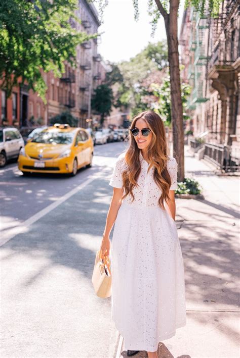 Gal Meets Glam Wearing Summer Dresses Into Fall - Co dress, Need Supply bag & Ray Ban sunglasses ...