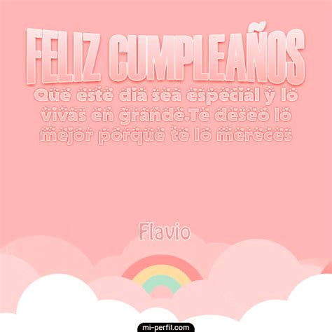 Feliz Cumplea Os Rosa Flavio