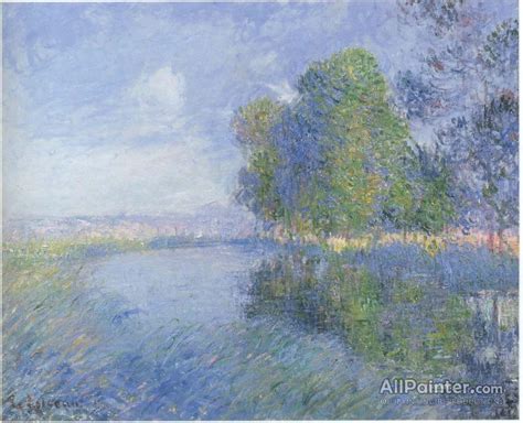 Gustave Loiseau By The River In Autumn Oil Painting Reproductions For