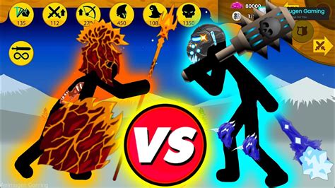 Lava Zombie Stone Vs Ice Giant Griffon Vs Final Boss Stick War Legacy