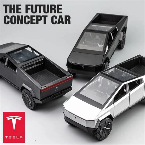 Modelo De Coche De Aleaci N Tesla Cybertruck Para Ni Os Veh Culo De