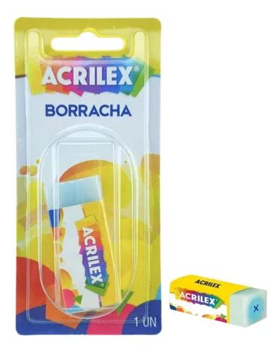 Goma De Borrar Escolar Acrilex Color Azul Gelatina MercadoLibre